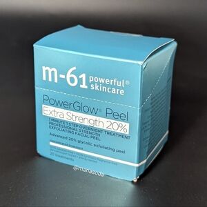 BNIB M-61 Powerglow Peel Extra Strength Pads 20 Treatments Power Glow